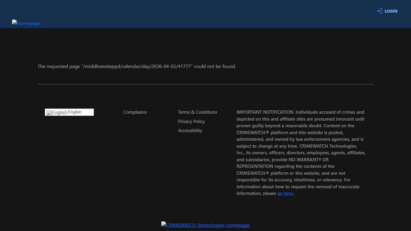 Page not found CRIMEWATCH